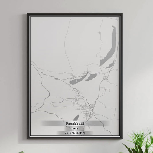 ROAD MAP OF PANAKKUDI, INDIA BY MAPBAKES