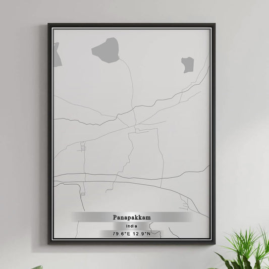 ROAD MAP OF PANAPAKKAM, INDIA BY MAPBAKES