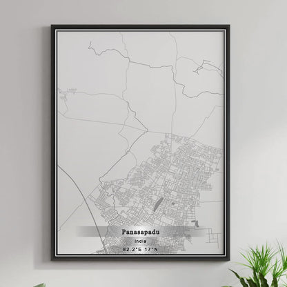 ROAD MAP OF PANASAPADU, INDIA BY MAPBAKES