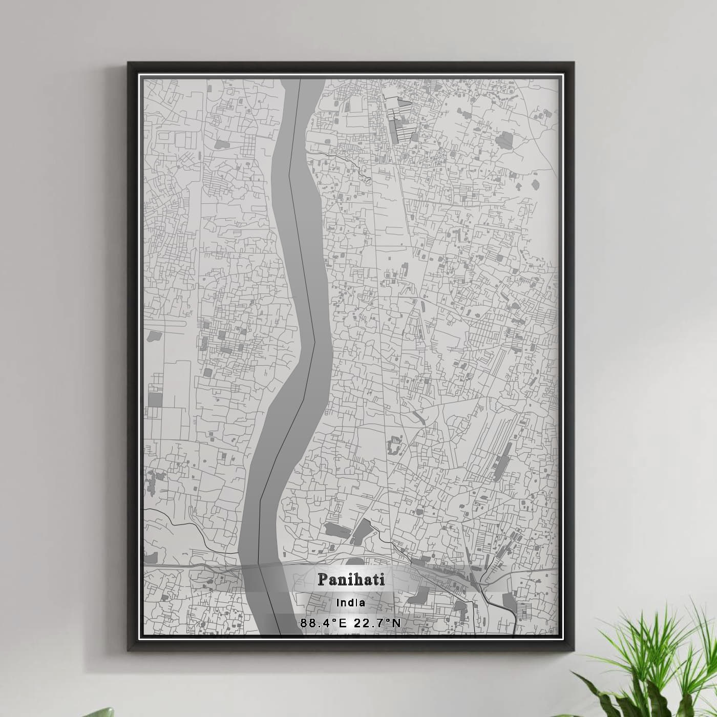 ROAD MAP OF PANIHATI, INDIA BY MAPBAKES