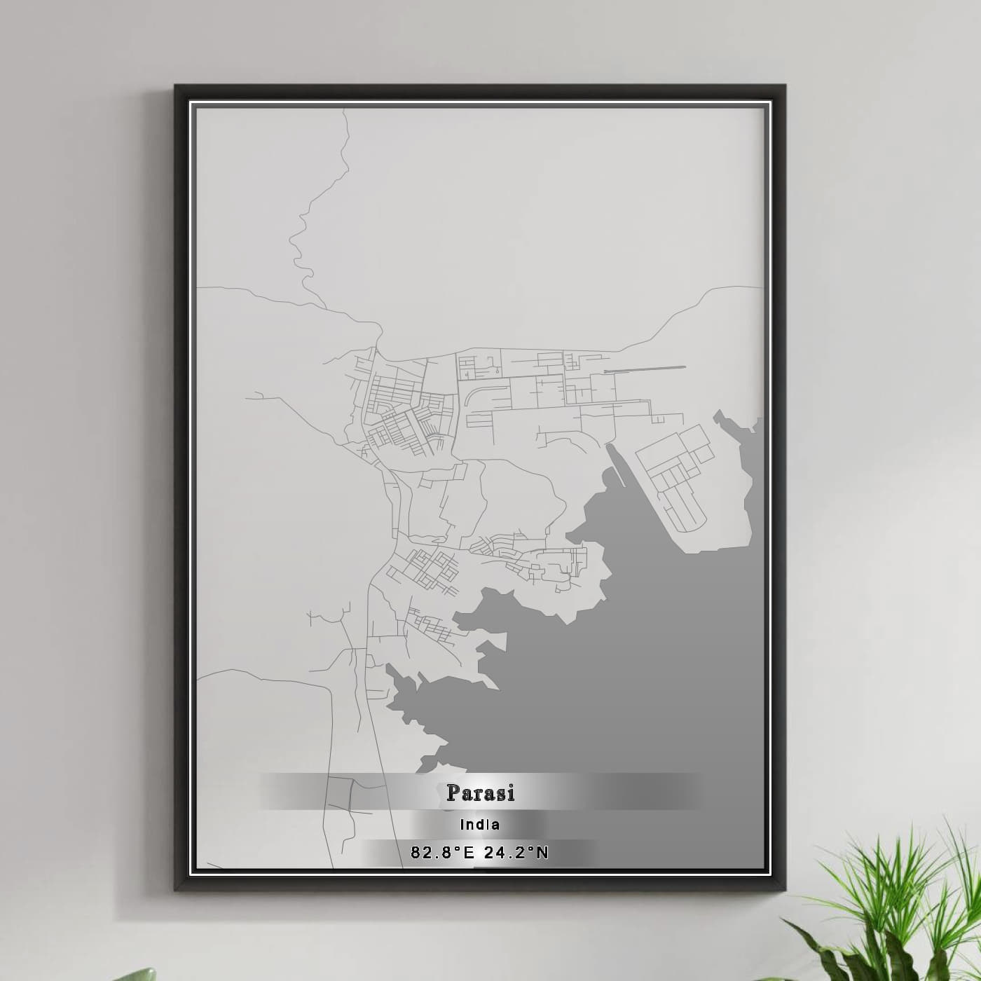 ROAD MAP OF PARASI, INDIA BY MAPBAKES