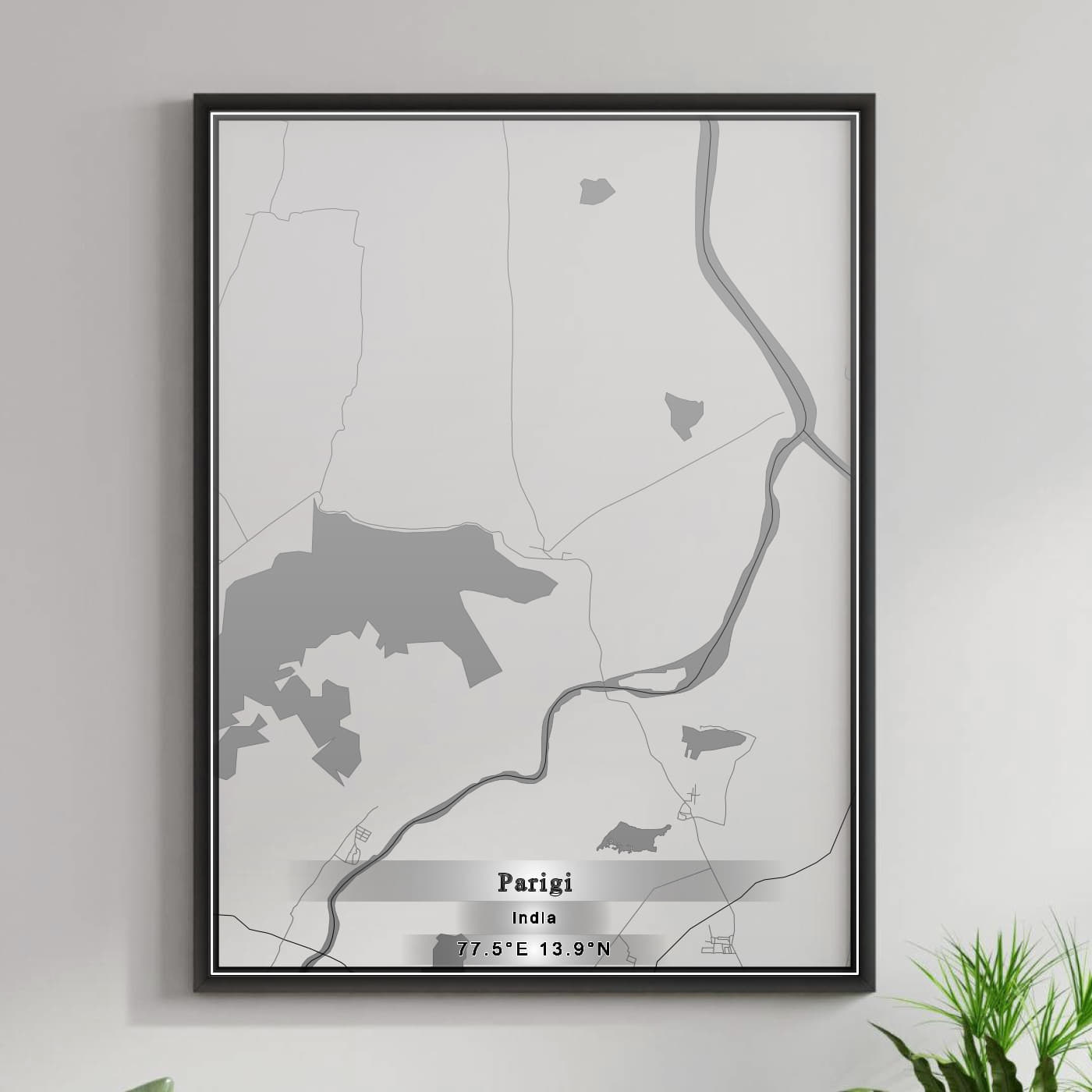 ROAD MAP OF PARIGI, INDIA BY MAPBAKES