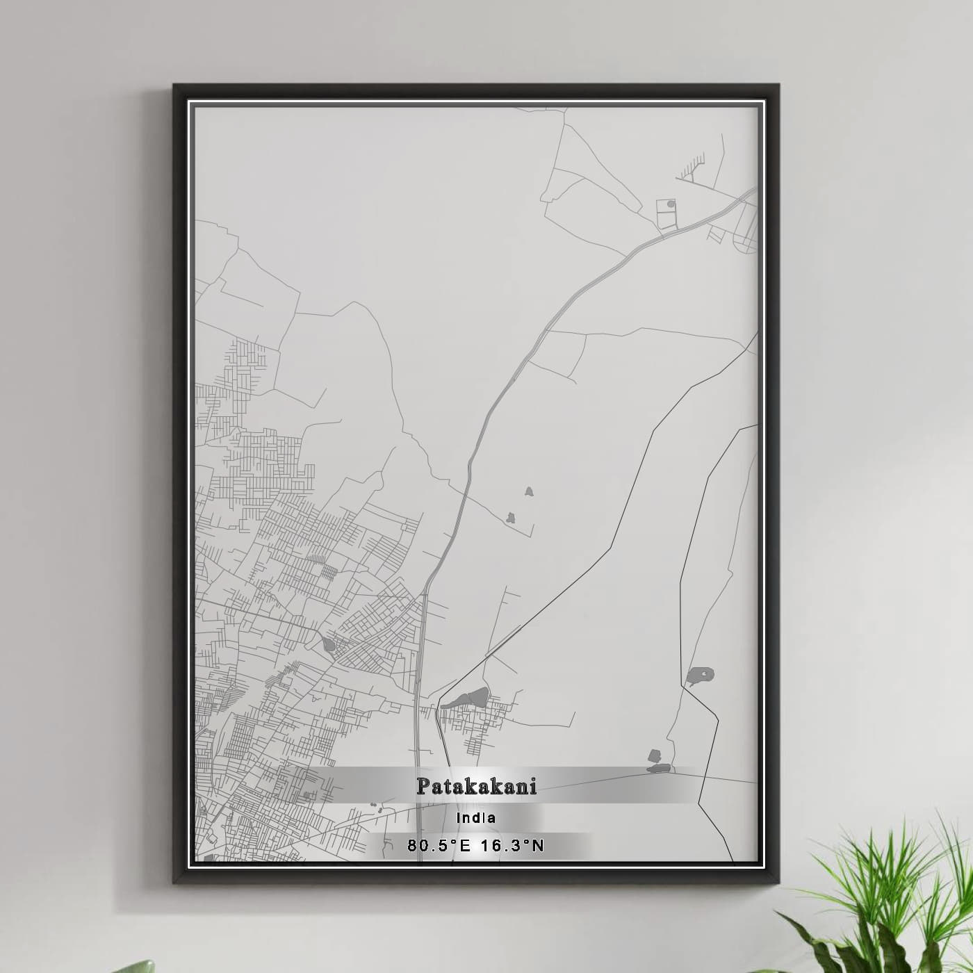 ROAD MAP OF PATAKAKANI, INDIA BY MAPBAKES