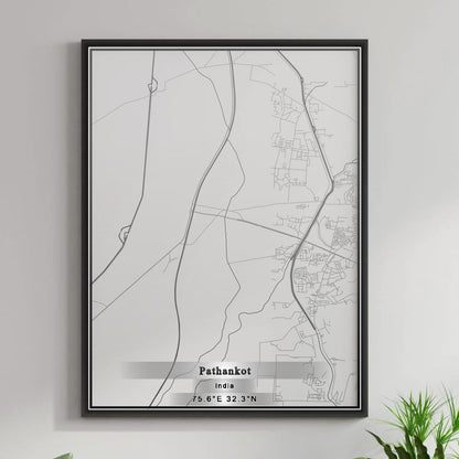 ROAD MAP OF PATHANKOT, INDIA BY MAPBAKES