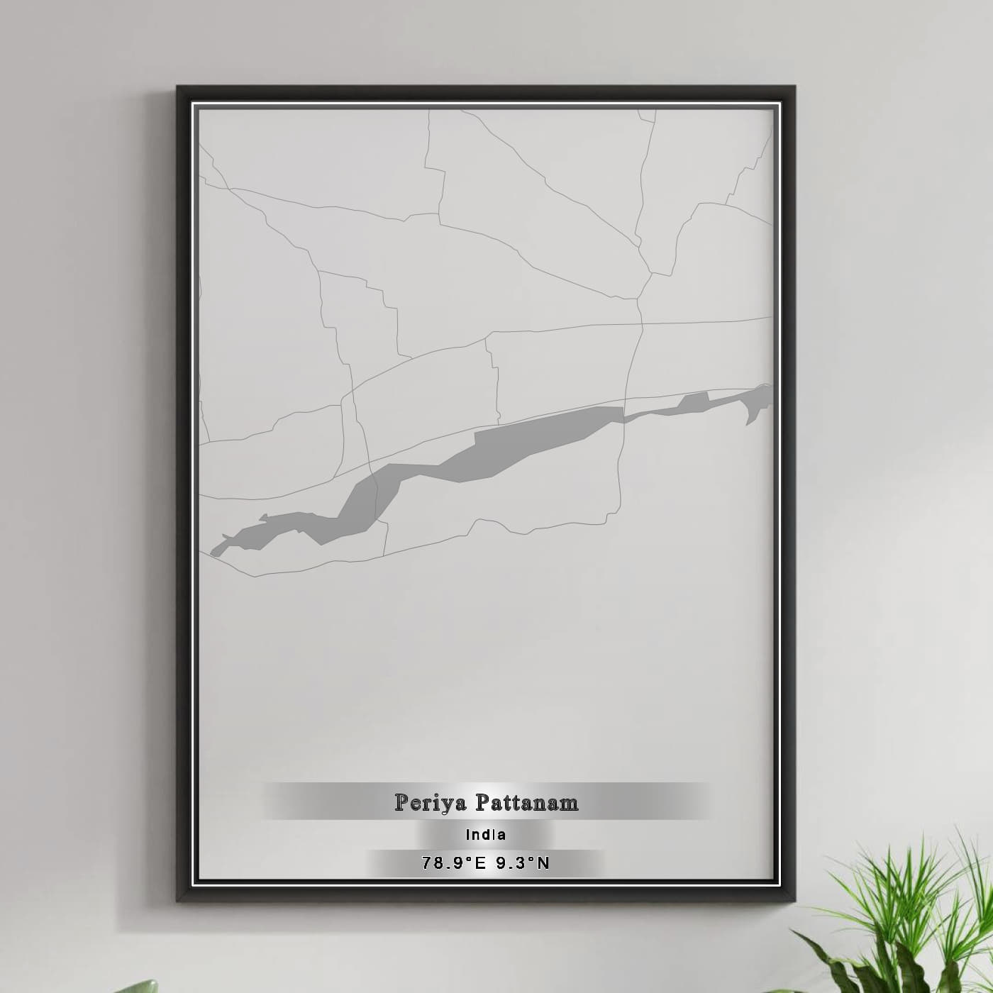 ROAD MAP OF PERIYA PATTANAM, INDIA BY MAPBAKES