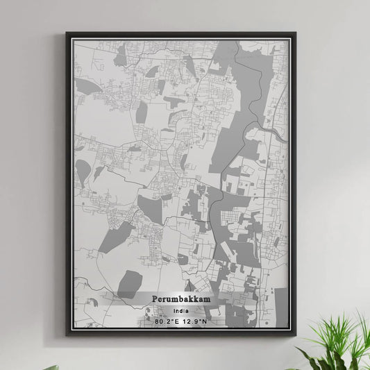 ROAD MAP OF PERUMBAKKAM, INDIA BY MAPBAKES