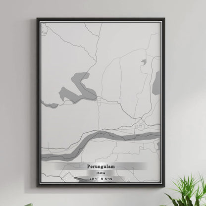 ROAD MAP OF PERUNGULAM, INDIA BY MAPBAKES