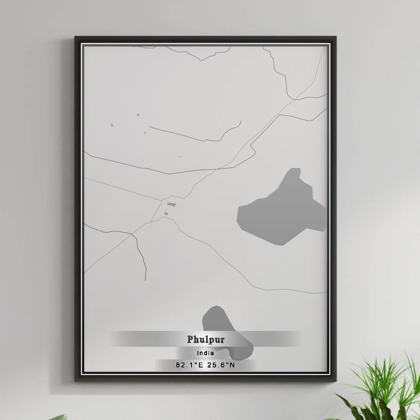 ROAD MAP OF PHULPUR, INDIA BY MAPBAKES