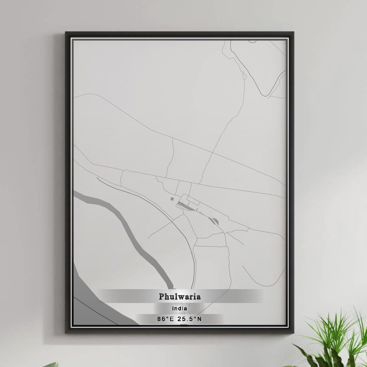 ROAD MAP OF PHULWARIA, INDIA BY MAPBAKES