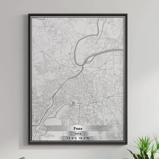 ROAD MAP OF PUNE, INDIA BY MAPBAKES