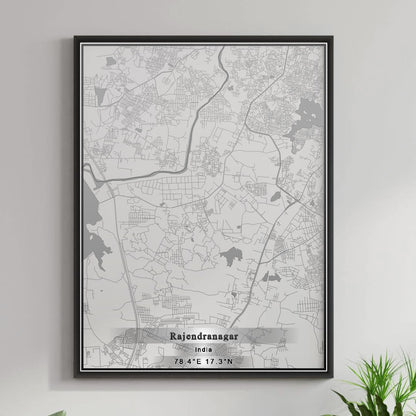 ROAD MAP OF RAJENDRANAGAR, INDIA BY MAPBAKES