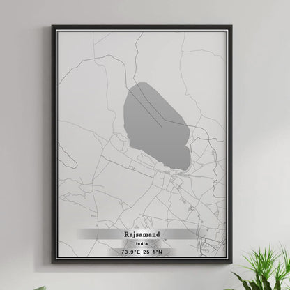 ROAD MAP OF RAJSAMAND, INDIA BY MAPBAKES