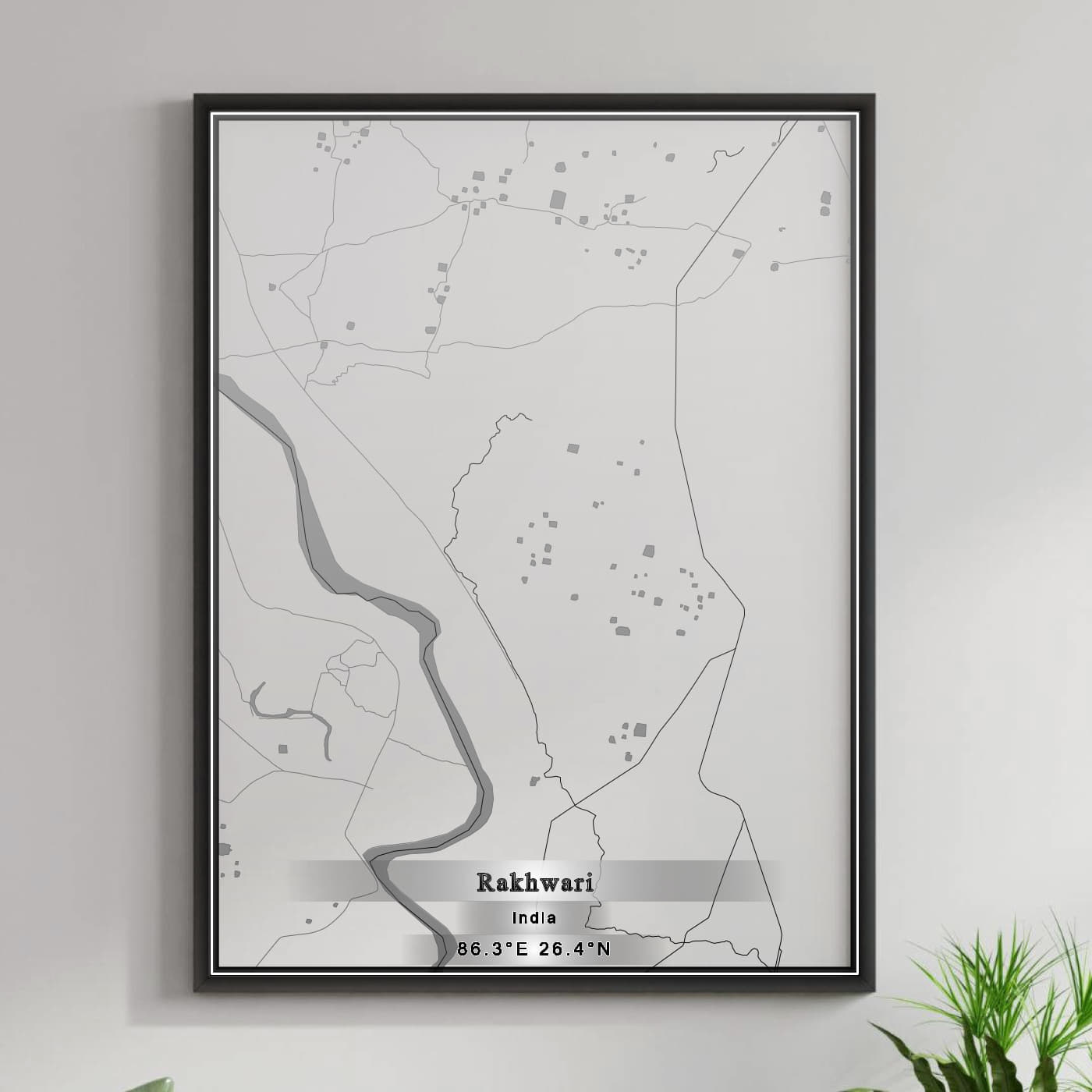 ROAD MAP OF RAKHWARI, INDIA BY MAPBAKES