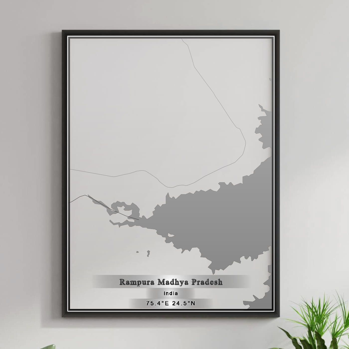 ROAD MAP OF RAMPURA MADHYA PRADESH, INDIA BY MAPBAKES