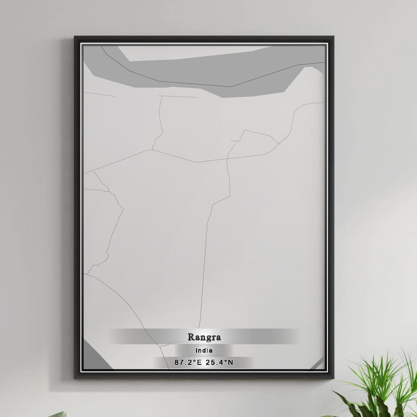 ROAD MAP OF RANGRA, INDIA BY MAPBAKES