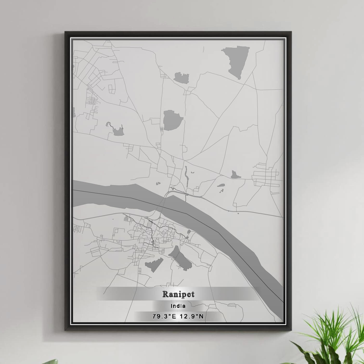 ROAD MAP OF RANIPET, INDIA BY MAPBAKES