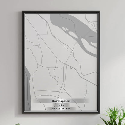 ROAD MAP OF RAVULAPALEM, INDIA BY MAPBAKES