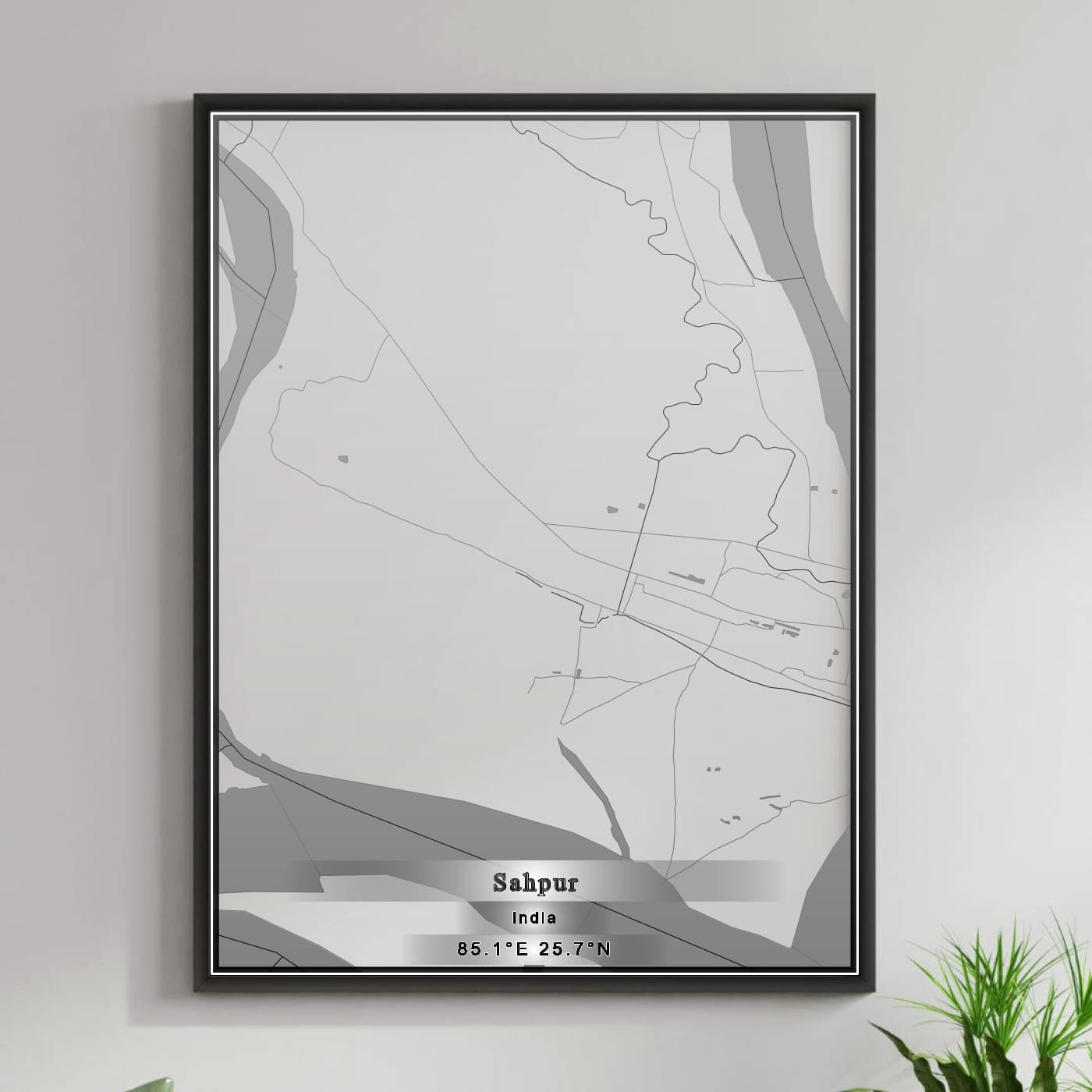 ROAD MAP OF SAHPUR, INDIA BY MAPBAKES