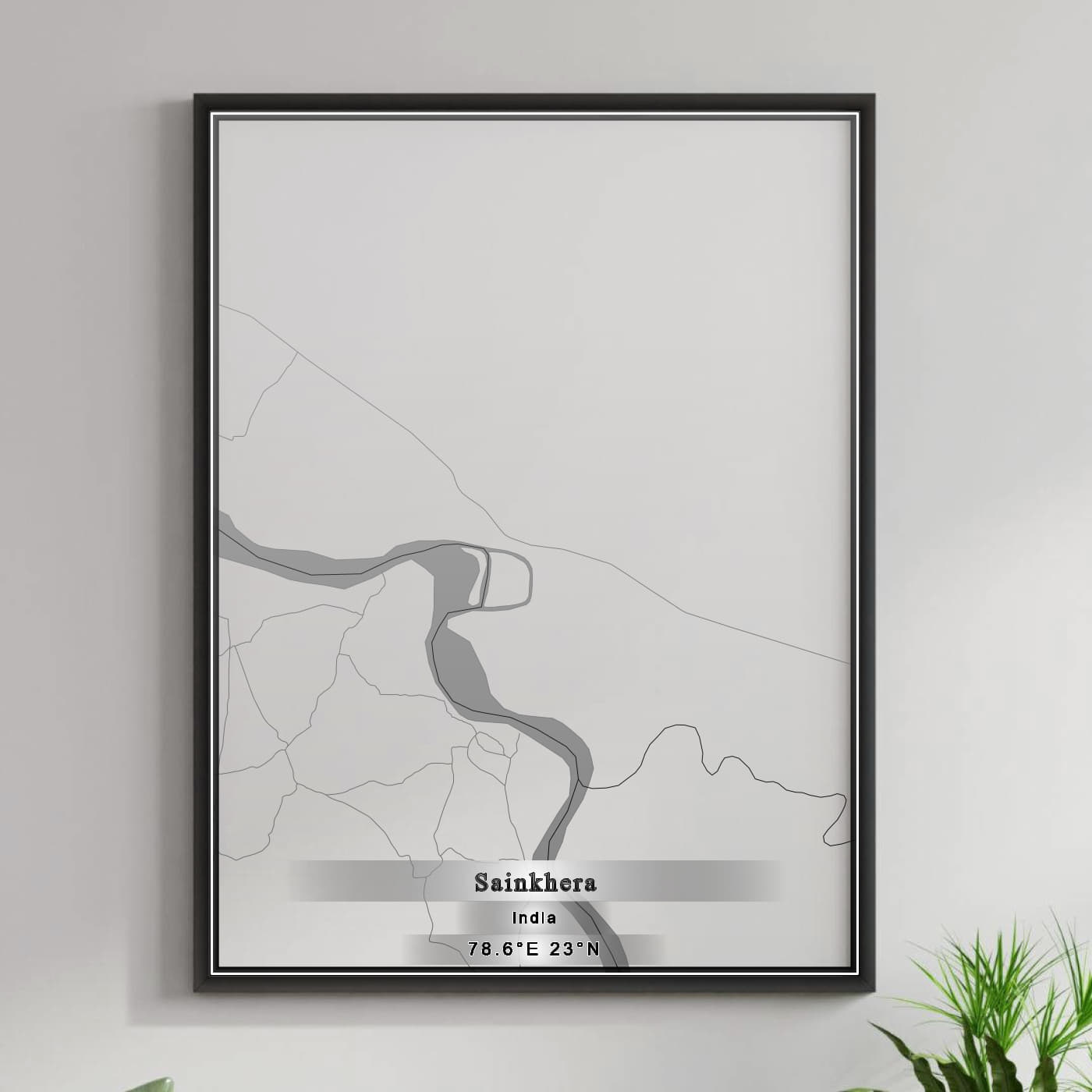 ROAD MAP OF SAINKHERA, INDIA BY MAPBAKES