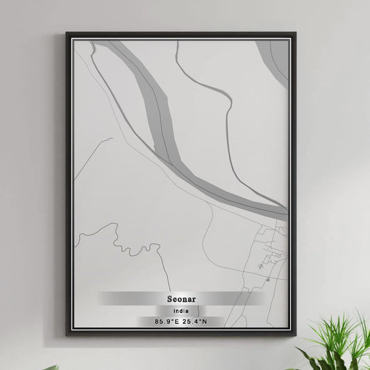 ROAD MAP OF SEONAR, INDIA BY MAPBAKES