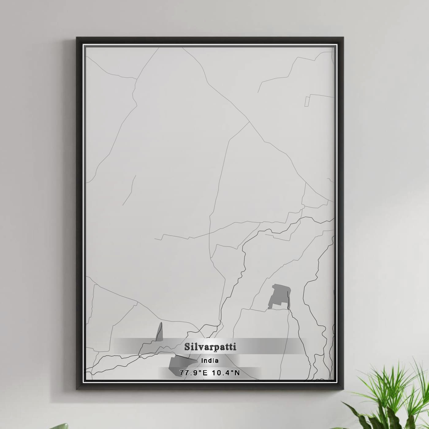 ROAD MAP OF SILVARPATTI, INDIA BY MAPBAKES