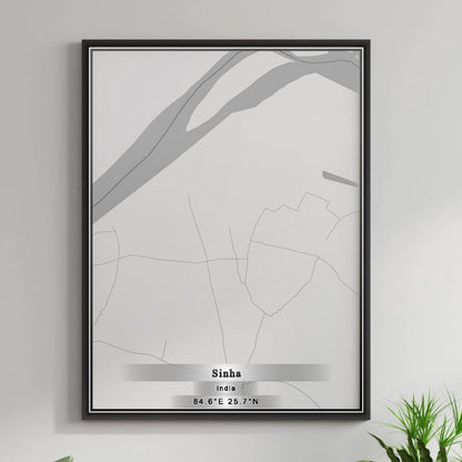 ROAD MAP OF SINHA, INDIA BY MAPBAKES