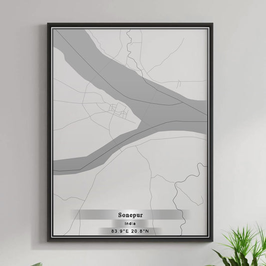 ROAD MAP OF SONEPUR, INDIA BY MAPBAKES