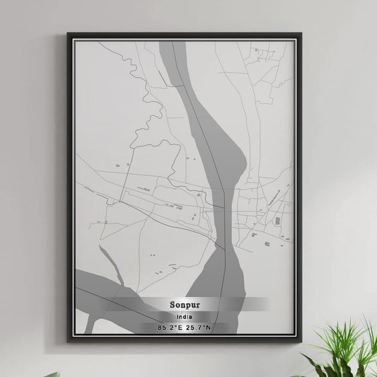 ROAD MAP OF SONPUR, INDIA BY MAPBAKES