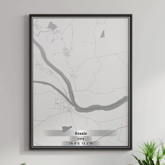 ROAD MAP OF SOSALE, INDIA BY MAPBAKES