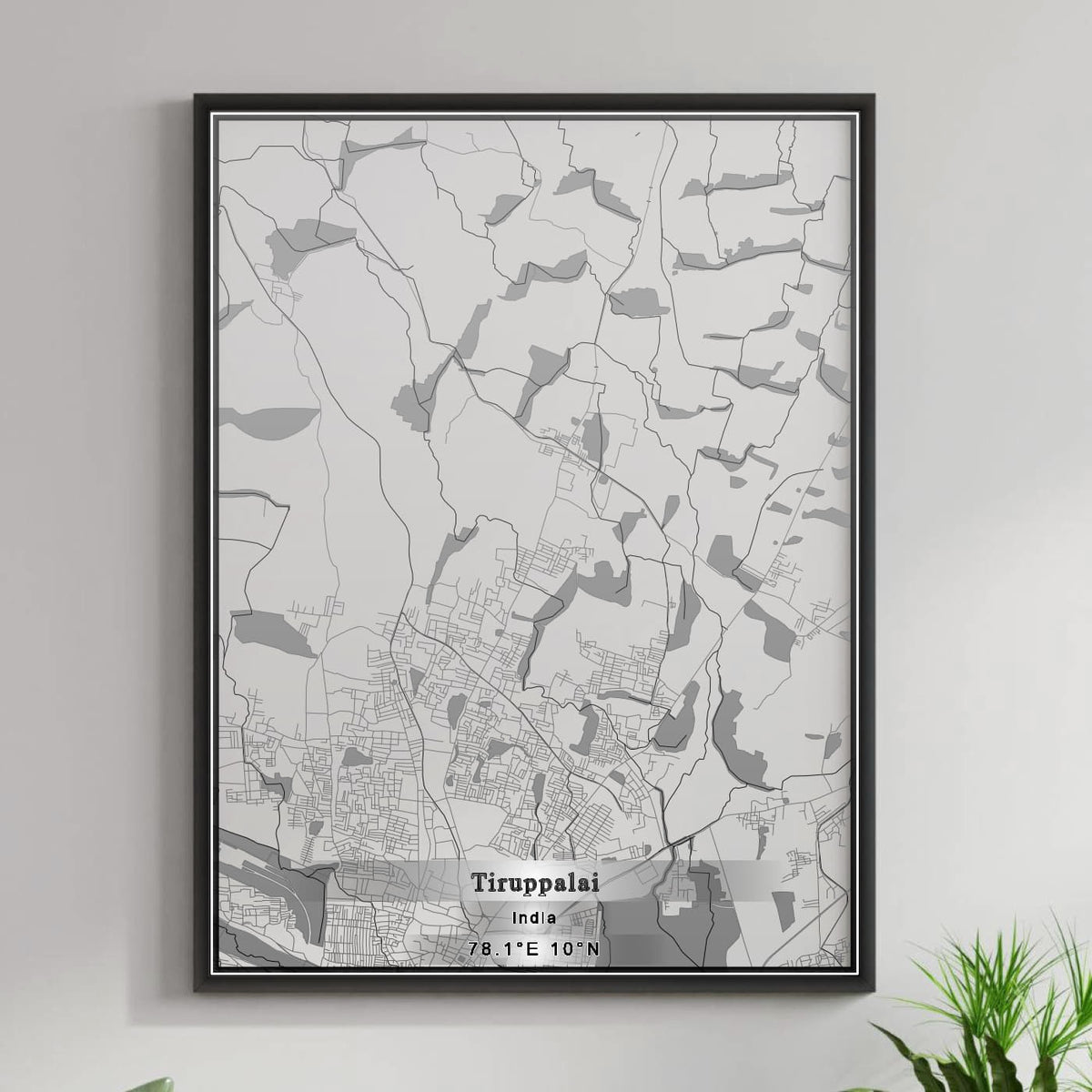 ROAD MAP OF TIRUPPALAI, INDIA BY MAPBAKES