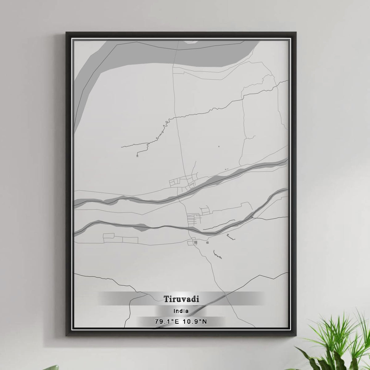 ROAD MAP OF TIRUVADI, INDIA BY MAPBAKES