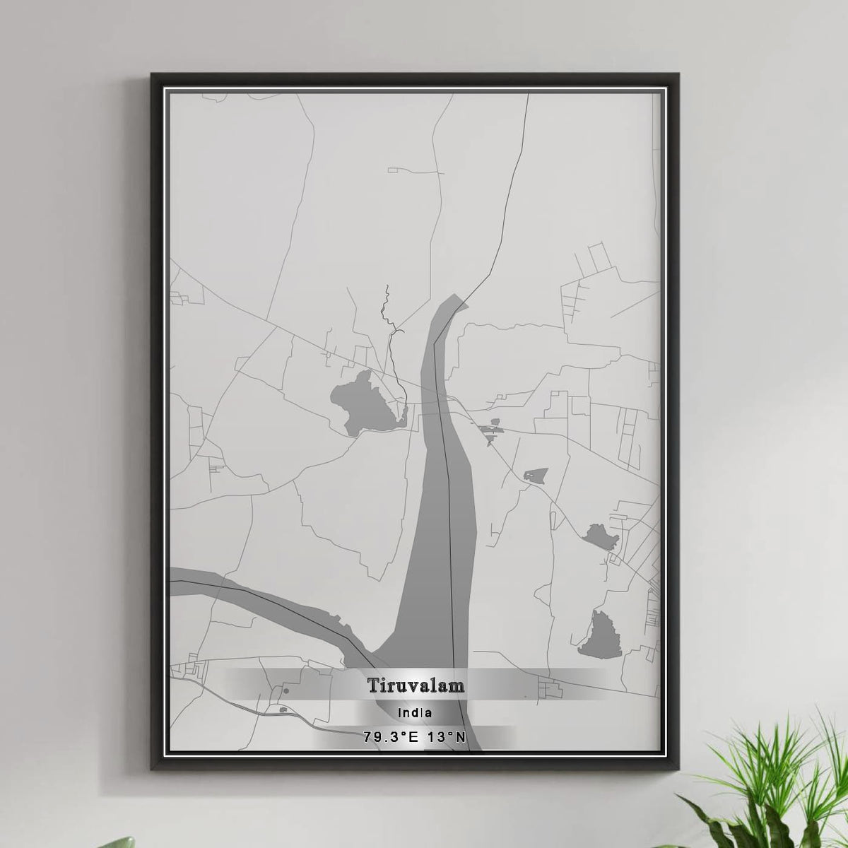 ROAD MAP OF TIRUVALAM, INDIA BY MAPBAKES