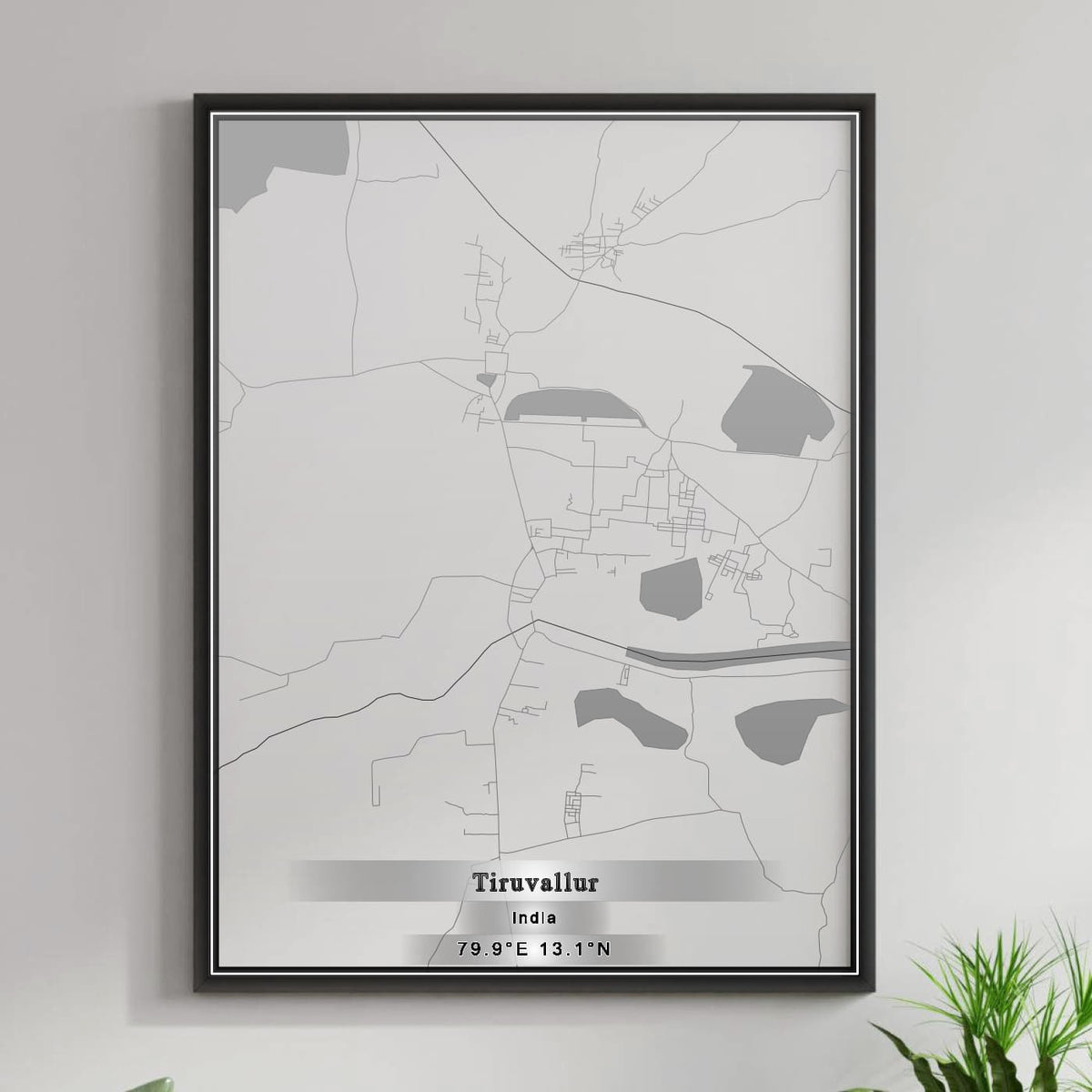 ROAD MAP OF TIRUVALLUR, INDIA BY MAPBAKES