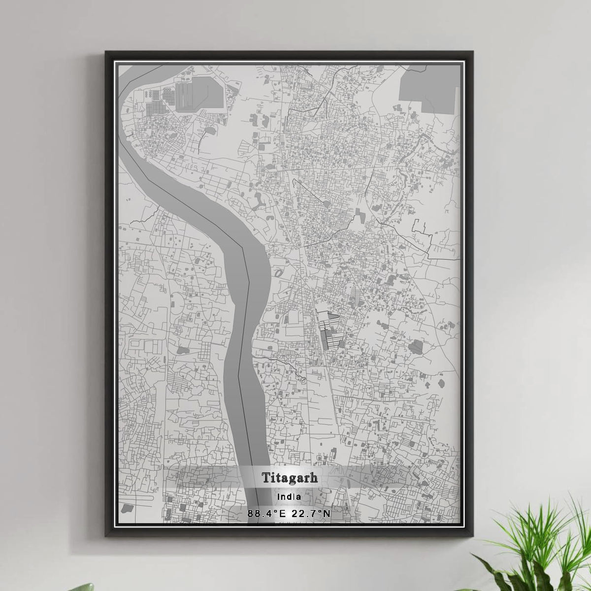 ROAD MAP OF TITAGARH, INDIA BY MAPBAKES