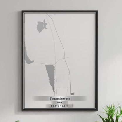 ROAD MAP OF TUMMALAPENTA, INDIA BY MAPBAKES