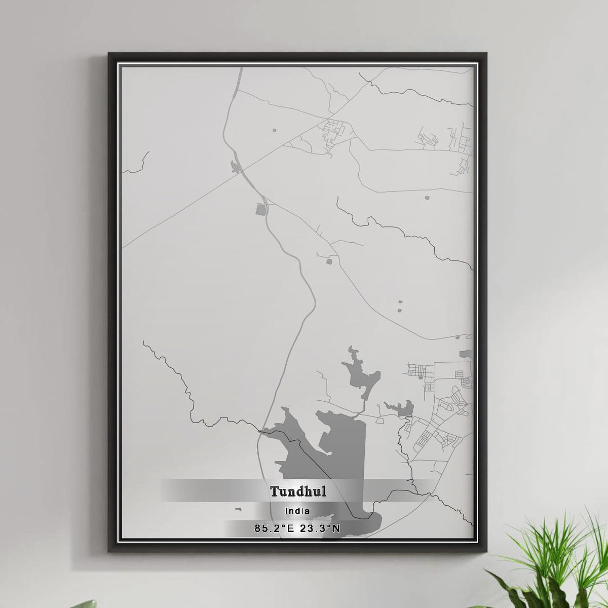 ROAD MAP OF TUNDHUL, INDIA BY MAPBAKES