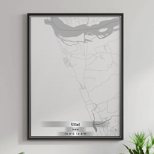 ROAD MAP OF ULLAL, INDIA BY MAPBAKES