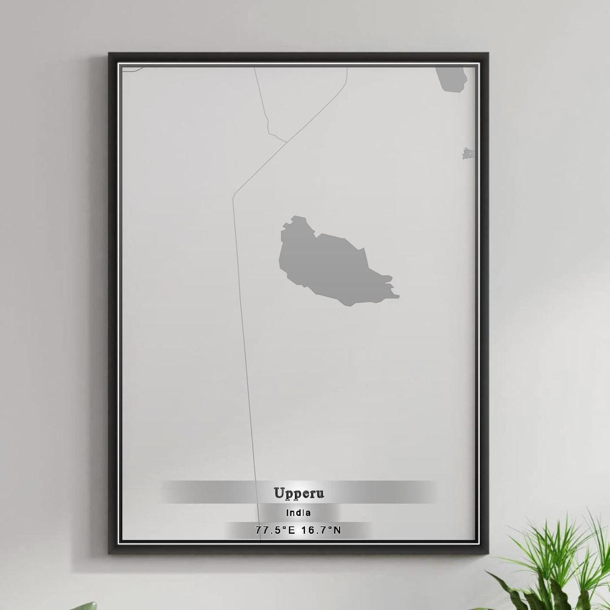 ROAD MAP OF UPPERU, INDIA BY MAPBAKES