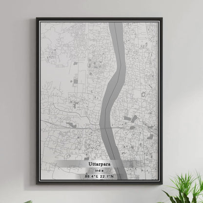 ROAD MAP OF UTTARPARA, INDIA BY MAPBAKES