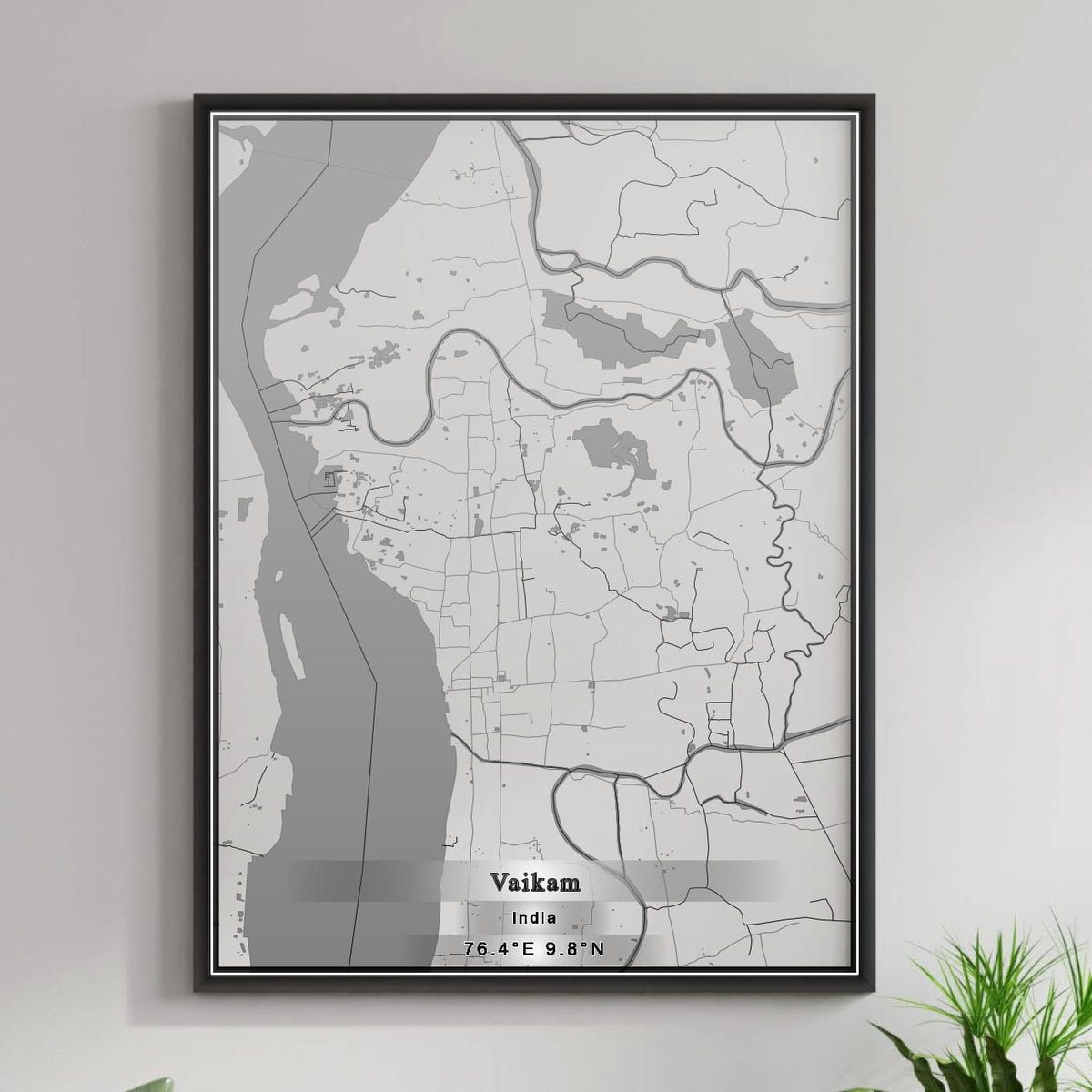 ROAD MAP OF VAIKAM, INDIA BY MAPBAKES