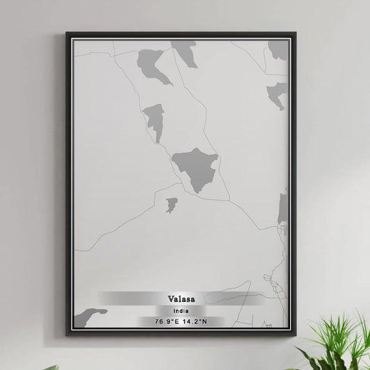 ROAD MAP OF VALASA, INDIA BY MAPBAKES