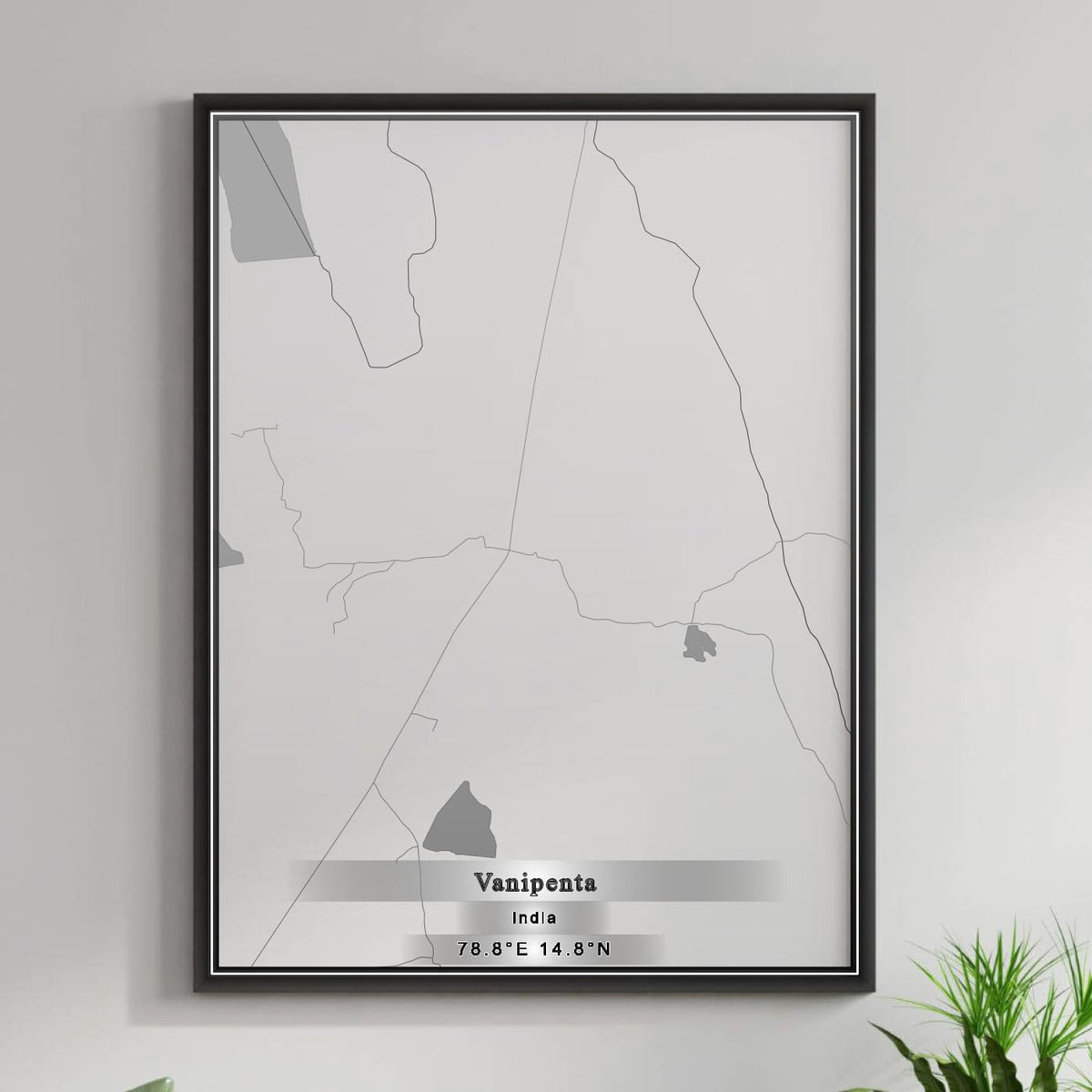 ROAD MAP OF VANIPENTA, INDIA BY MAPBAKES