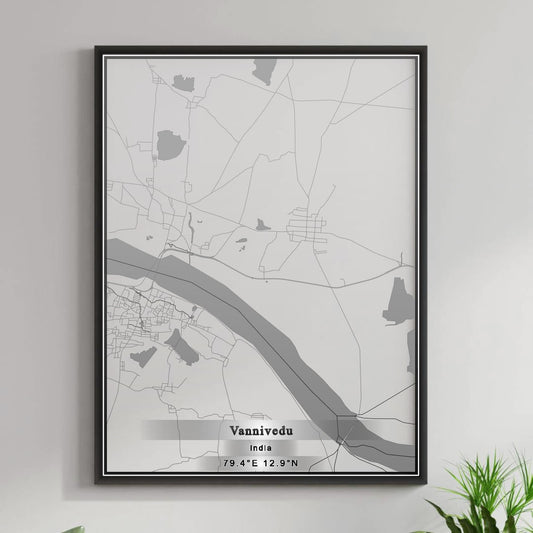ROAD MAP OF VANNIVEDU, INDIA BY MAPBAKES