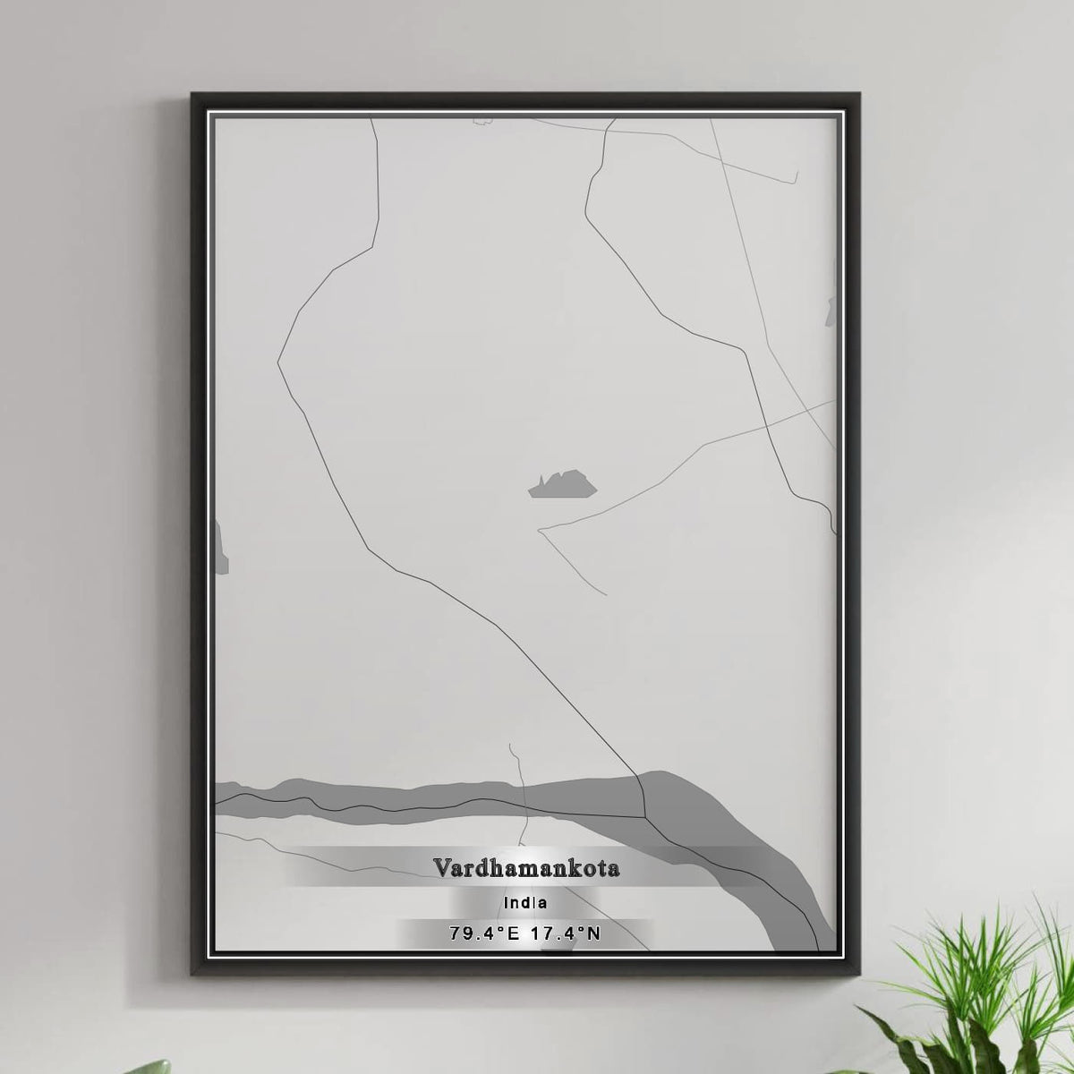 ROAD MAP OF VARDHAMANKOTA, INDIA BY MAPBAKES