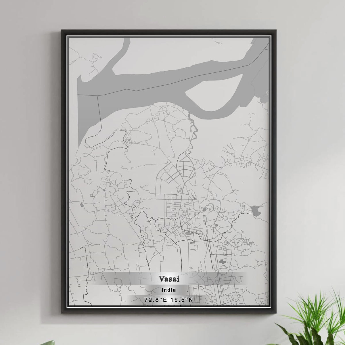 ROAD MAP OF VASAI, INDIA BY MAPBAKES