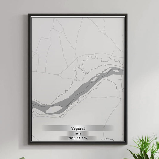 ROAD MAP OF VEGARAI, INDIA BY MAPBAKES