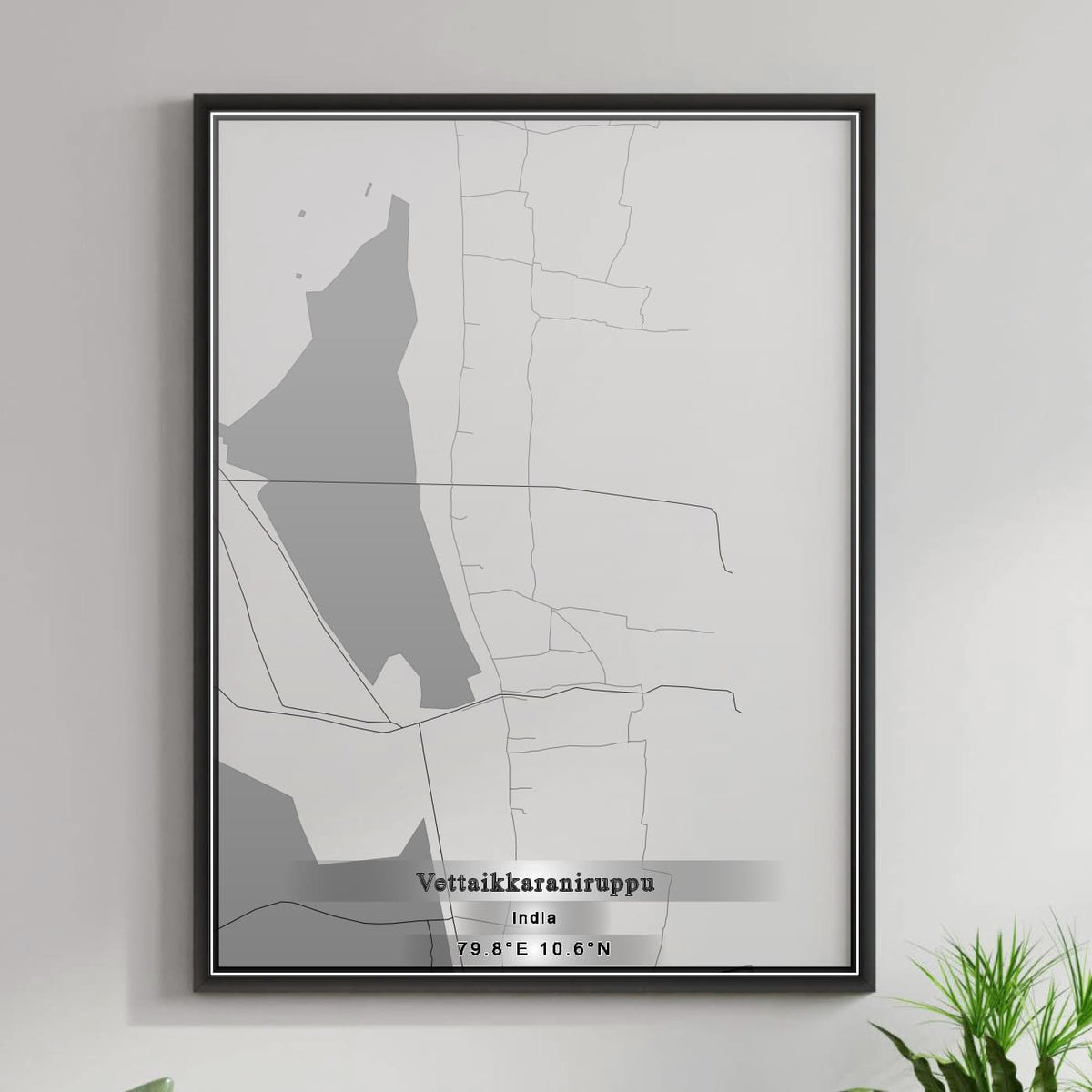 ROAD MAP OF VETTAIKKARANIRUPPU, INDIA BY MAPBAKES