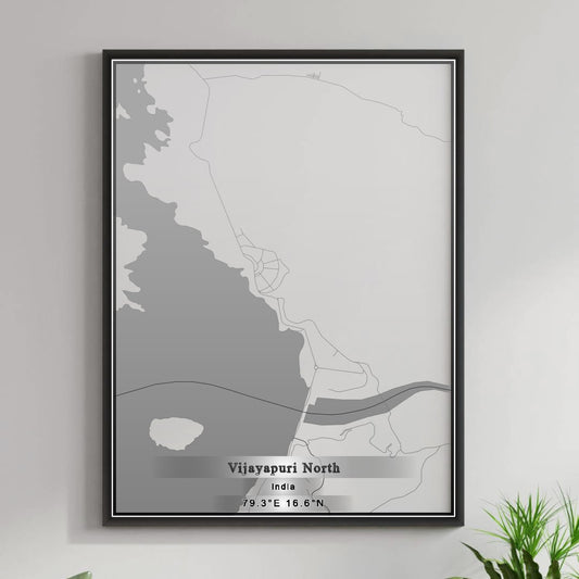 ROAD MAP OF VIJAYAPURI NORTH, INDIA BY MAPBAKES