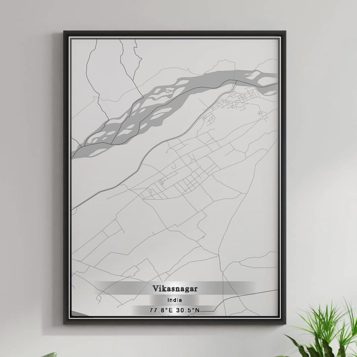 ROAD MAP OF VIKASNAGAR, INDIA BY MAPBAKES