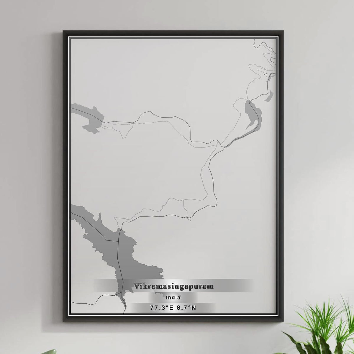 ROAD MAP OF VIKRAMASINGAPURAM, INDIA BY MAPBAKES
